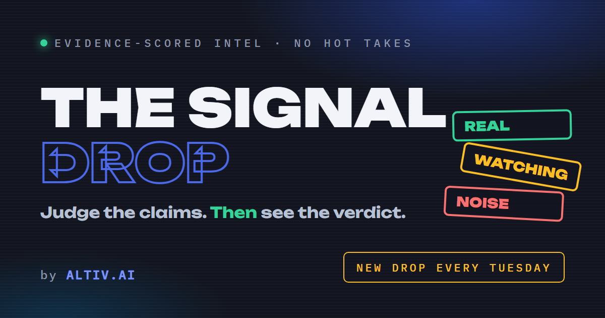 The Signal Drop — judge the claims, then see the verdict